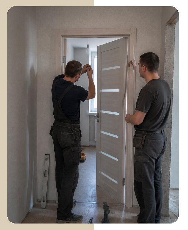 Профессиональная установка межкомнатной двери в комнату в Сосногорске